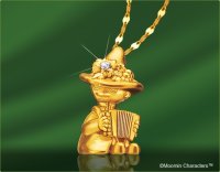MOOMIN/ムーミン MOOMIN スナフキン 森のメロディ 純金ペンダント/507524737