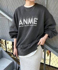 and　Me.../アンドミー andme ANME ピクセル ロゴ プリント 裏毛 スウェット トップス/507526187