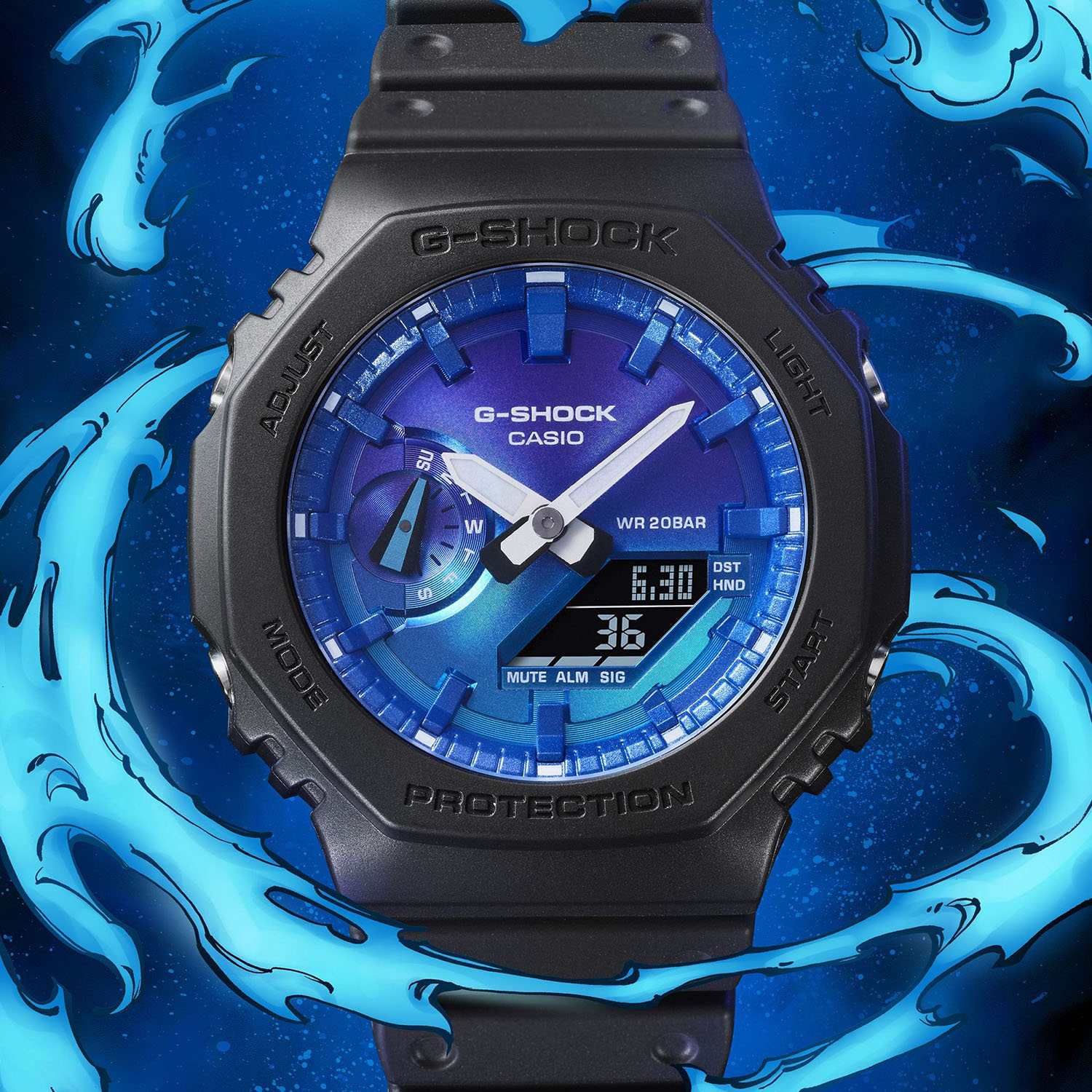 G－SHOCK】Flame inside series / GA－2100FL－1AJF(507529420) | Gショック(G-SHOCK) - d  fashion