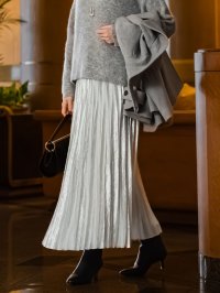 LAUTREAMONT/ロートレアモン LAUTREAMONT シャイニープリーツスカート≪洗濯機で洗える≫/507529429