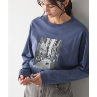 Honeys/ハニーズ Honeys フォトプリントTシャツ トップス カットソー 長袖 コットン 綿 Tシャツ ロンT 長袖Tシャツ プリント レディース/507531958