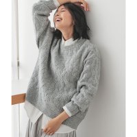 Honeys/ハニーズ Honeys ケーブル編ニット トップス ニット セーター 長袖 ケーブル編み ストレッチ ウール混 クルーネック レディース/507531963