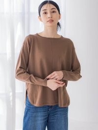la.f…(Lsize)/ラ エフ エルサイズ la.f…(Lsize) 【大きいサイズ/カタログ掲載】EMPIREクルーネックニットプルオーバー≪手洗い可能≫/507532249