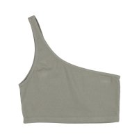 LOS ANGELES APPAREL/ロサンゼルスアパレル LOS ANGELES APPAREL GARMENT DYE ONE SHOULDER CROP TOP/507533243