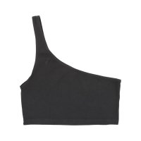 LOS ANGELES APPAREL/ロサンゼルスアパレル LOS ANGELES APPAREL GARMENT DYE ONE SHOULDER CROP TOP/507533243