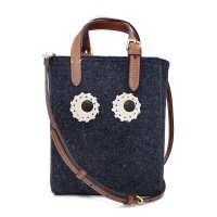 ANYA HINDMARCH/アニヤハインドマーチ Anya Hindmarch ショルダーバッグ ノース サウス アイズ ミニ クロスボディ 5050925 193177 NAVY/507533919