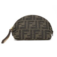 FENDI/フェンディ FENDI ポーチ ブラウンFFジャカードファブリック バゲット ポーチ スモール 8N0208 A98P F0A6E BROWN/507533984