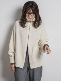 MAYSON GREY/メイソングレイ MAYSON GREY カシミヤブレンドダブルジップニットブルゾン≪手洗い可能≫/507534225