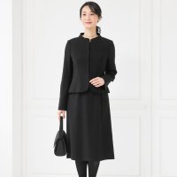 LELTKS/トウキョウソワール 東京ソワール WEB限定商品 喪服 レディース ブラックフォーマル スタンドカラー アンサンブル ワンピース ジャケット 2点セット/507545786