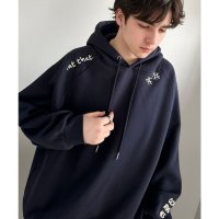 Classical Elf/クラシカルエルフ Classical Elf 《JaVa ジャバコラボ》ラフに過ごしたい日にもトレンドをプラス。ランダム刺繍裏起毛パーカー/507549187