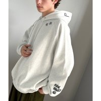 Classical Elf/クラシカルエルフ Classical Elf 《JaVa ジャバコラボ》ラフに過ごしたい日にもトレンドをプラス。ランダム刺繍裏起毛パーカー/507549187
