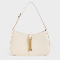 CHARLES & KEITH/Cesia セシア メタリックアクセントショルダーバッグ/507552199
