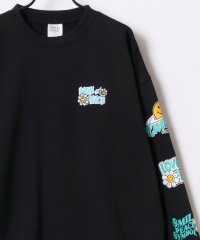 LAZAR/ラザル Lazar スマイリーフェイス オーバーサイズ 裏起毛 袖プリント バックプリント スウェット トレーナー メンズ レディース/507552392