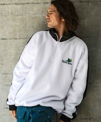 Mark Gonzales/マークゴンザレス Mark Gonzales 袖ラインフリースジャケット/507554037