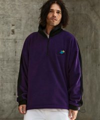 Mark Gonzales/マークゴンザレス Mark Gonzales 袖ラインフリースジャケット/507554037