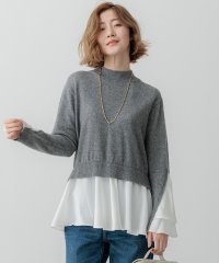 NIJYUSANKU（SMALL SIZE）/【23区×Oggiコラボ】フレアサテンコンビ ラメニット/507555111