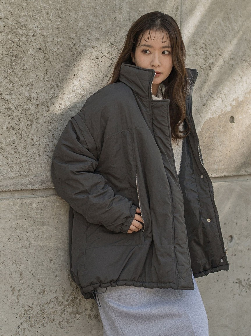 ビッキーVICKY ダウンジャケット✨美品 美品 レディース VICKY ブラックフード付ロングダウンジャケット