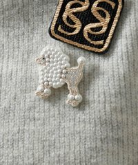 サロン　アダム　エ　ロペ/刺繍ワッペンブローチ＜プードル＞/507557065