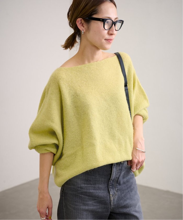 セール 30%OFF】ベビーアルパカ混ドルマンニュアンスプル