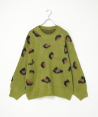 VENCE　EXCHANGE/ヒョウ柄ニットプルオーバー/507055975