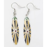 CAYHANE/【チャイハネ】シッポウシールドピアス ターコイズブルー/507119025