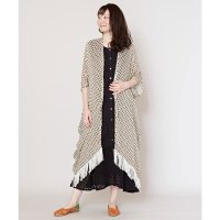 CAYHANE/【チャイハネ】ピンクシーロングカーディガン ブルー/507121393