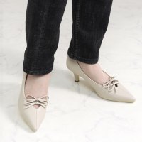 Liberty Doll/リバティードール LiBERTYDOLL センターシームダブルリボンVカットパンプス / 1194/507204451
