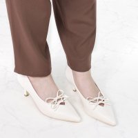 Liberty Doll/リバティードール LiBERTYDOLL センターシームダブルリボンVカットパンプス / 1194/507204451