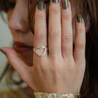 styiro/スタイロ styiro 金属アレルギー対応 ハート フラワー ガーリーモチーフフリーリング/507277818