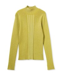 emmi atelier/LENZING(TM) ECOVERO(TM)ラメハイネックリブニットプルオーバー/507505407