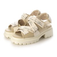 LANVIN en Bleu/ランバン オン ブルー LANVIN en Bleu トラックソールロゴストラップサンダル/507505819