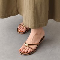 ITALIAN SHOEMAKERS/イタリアンシューメーカーズ ITALIAN SHOEMAKERS シェルモチーフ トングサンダル/507522713