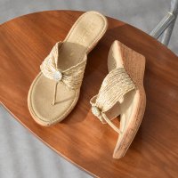ITALIAN SHOEMAKERS/イタリアンシューメーカーズ ITALIAN SHOEMAKERS ミックスメッシュ厚底トングサンダル/507522715