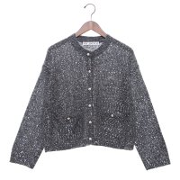 MICA&DEAL/マイカアンドディール MICA&DEAL sequins short cardigan/507557640