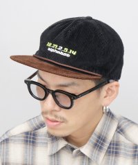 AMS SELECT/エーエムエスセレクト A.M.S.select キャップ コーデュロイキャップ 帽子 コーデュロイ 秋 冬 フラットバイザー つば平 刺繍 2トーン/507557645