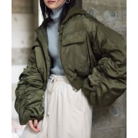 KOBE LETTUCE/コウベレタス KOBE LETTUCE シャーリングスリーブ中綿MA1ショートブルゾン [K1345]/507558543