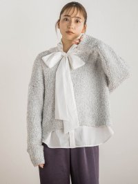 Droite Lautreamont/ドロワット ロートレアモン Droite lautreamont ラメミックスプルオーバー≪手洗い可能≫/507574901