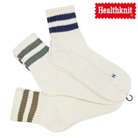 TopIsm/トップイズム TopIsm Healthknit ヘルスニット3足セット ジャガード スラブ ボーダー ライン入り スニーカーソックス クォーターソックス ショ/504347294