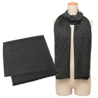 GUCCI/グッチ GUCCI スカーフ バンダナ ストール ブラック レディース GUCCI 165904 3G646 1100/506980670