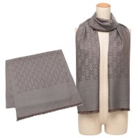 GUCCI/グッチ GUCCI スカーフ バンダナ ストール グレー レディース GUCCI 165904 3G646 1264/506980671
