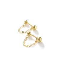 Noelmarket/ノエルマーケット Noelmarket ピアス 金属アレルギー対応 つけっぱなし フープピアス 18k シンプル チェーン 両耳用 シルバー ゴールド 誕生日 /507017785