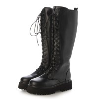 la farfa SHOES/ラ ファーファ シューズ la farfa SHOES 厚底 シンプル レースアップブーツ/507202550