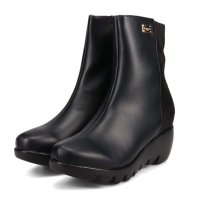 HIROKO KOSHINO FEMME/ヒロココシノファム HIROKO KOSHINO FEMME 【撥水加工】ウエーブウエッジソールブーツ HRL1009/507205800