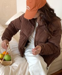 RIFF/リフ Riff コーデュロイ中綿ブルゾン ダウン ファイバー 中綿 ショートブルゾン ブルゾン コート ジャケット アウター 長袖 無地/507242527