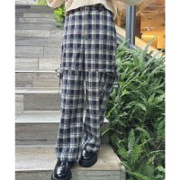 F.i.n.t/フィント F i.n.t サイドリボンチェックパンツ【洗える】/507510068
