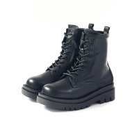 Lena/レナ Lena レディース ブーツ 厚底レースアップストレッチショートブーツ 8ホールブーツ 歩きやすい 4980/507578351