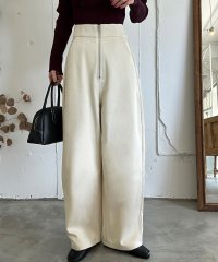 LAUIR/ラウアー LAUIR 裏起毛ハイウエストジップカーブパンツ/507582006