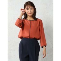 Perfect Suit FActory/パーフェクトスーツファクトリー Perfect Suit FActory 【WEB限定/セットアップ可能】配色ラインブラウス/507582036
