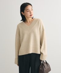 Green Parks/グリーン パークス Green Parks ラメVネックコンパクトニットプルオーバー/507582460