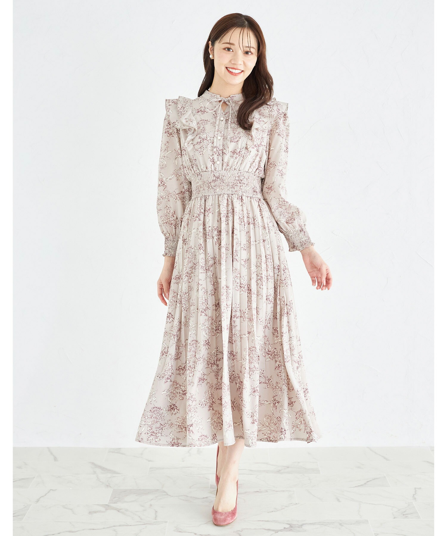 トゥービーシック　フリルグログランリボンチェニックセット セール】トッコクローゼット tocco closet リボン＆ラッフル